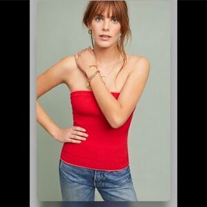 Anthropologie Valentine Strapless Top